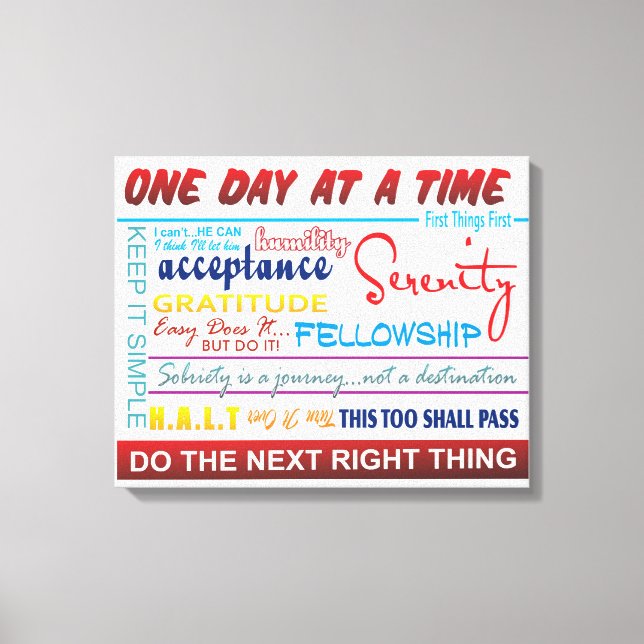 Lienzo eslóganes de recuperación (Anverso)