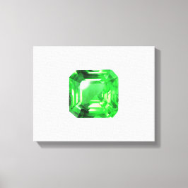 Lienzo Esmeralda, verde brillante