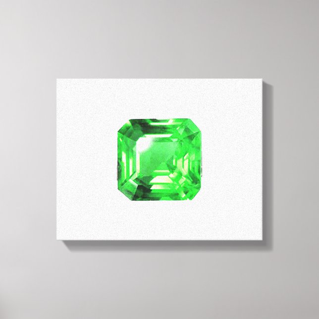 Lienzo Esmeralda, verde brillante (Anverso)