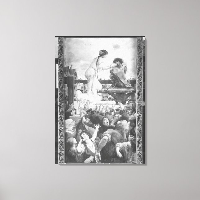 Lienzo Esmeralda y Quasimodo, 1905 (Anverso)