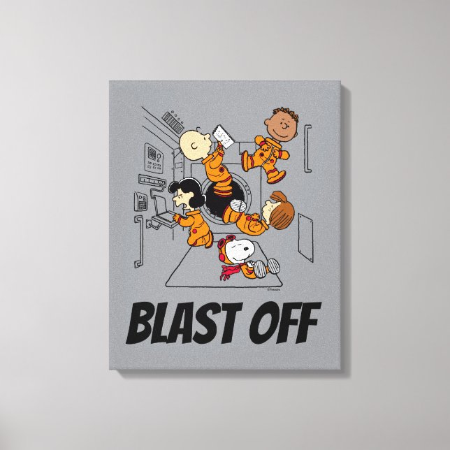 Lienzo ESPACIO | Banda de cacahuetes en el espacio (Anverso)