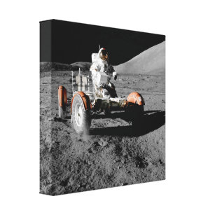 Lienzo espacio de buggy para el astronauta de la luna