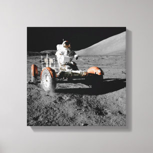 Lienzo espacio de buggy para el astronauta de la luna