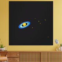 Espacio exterior de anillos coloridos a la deriva 