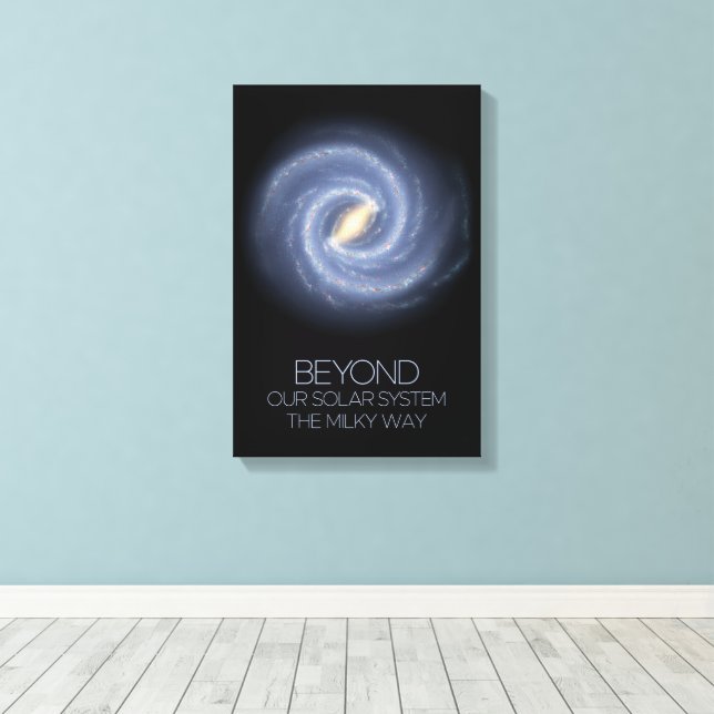 Lienzo Espacio Ultraterrestre, Galaxia, Vía Láctea, Cosmo (Insitu (piso de madera))