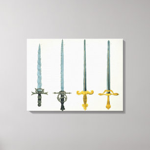 Lienzo Espadas, plato de 'A History of the Development a