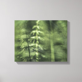 Lienzo Espalda de cola de caballo Foto verde floral