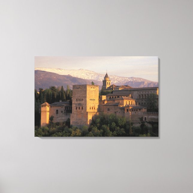 Lienzo España, Granada, Andalucía La Alhambra, (Anverso)