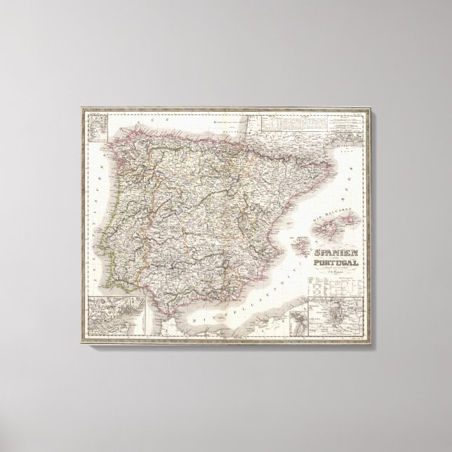 Lienzo Español, Portugal (Anverso)