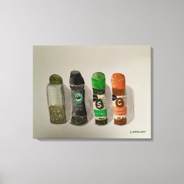 Lienzo Especias acuáticas originales (Anverso)