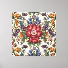 Lienzo Espectáculo floral brillante de verano en Italia
