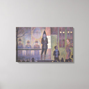 Lienzo Espectáculo Secundario de Circo de Georges Seurat,