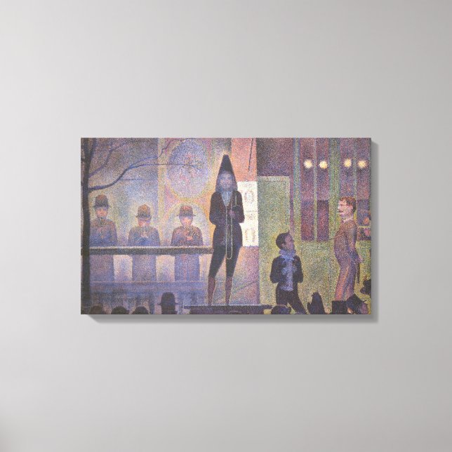 Lienzo Espectáculo Secundario de Circo de Georges Seurat, (Anverso)