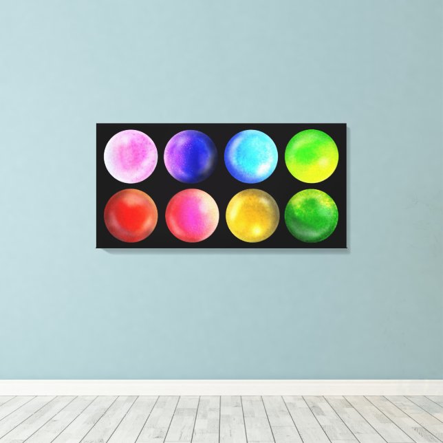 Lienzo Espectro cósmico - Paisaje de la serie Orb (Insitu (piso de madera))