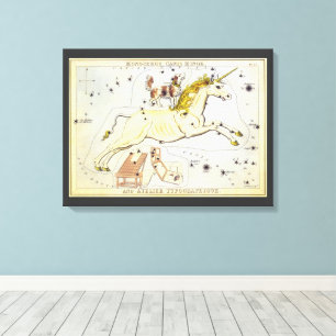 Lienzo Espejo de Urania, Mapa Celeste de Astronomía Antig