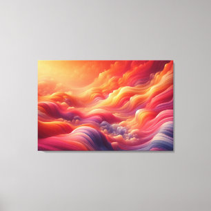 Lienzo Espejo del atardecer