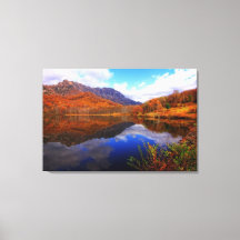 Espejo Lago Otoño Paisaje Reflexión Agua Caída