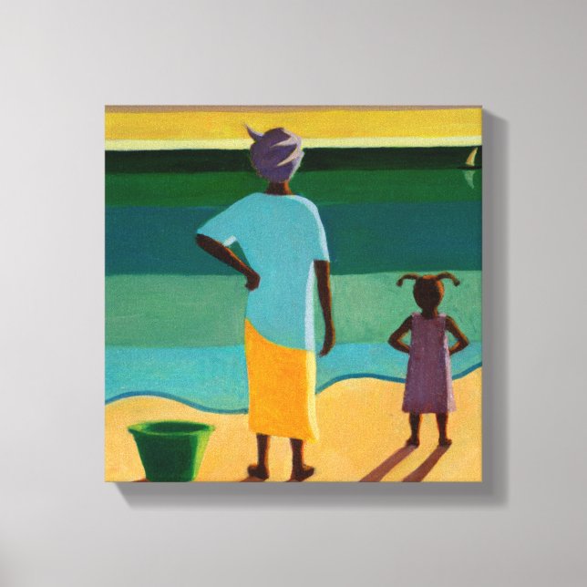 Lienzo Esperando 2005 (Anverso)