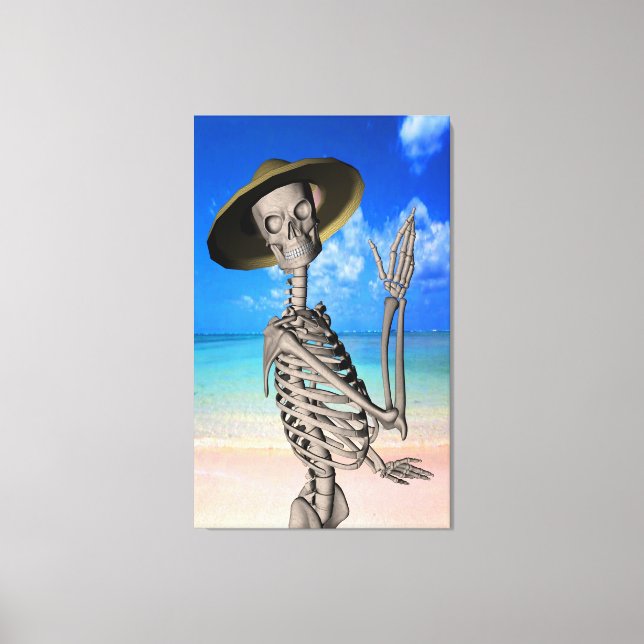 Lienzo Esperando con ansias el verano (Anverso)