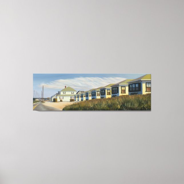 Lienzo Esperando en la línea 2001 (Anverso)