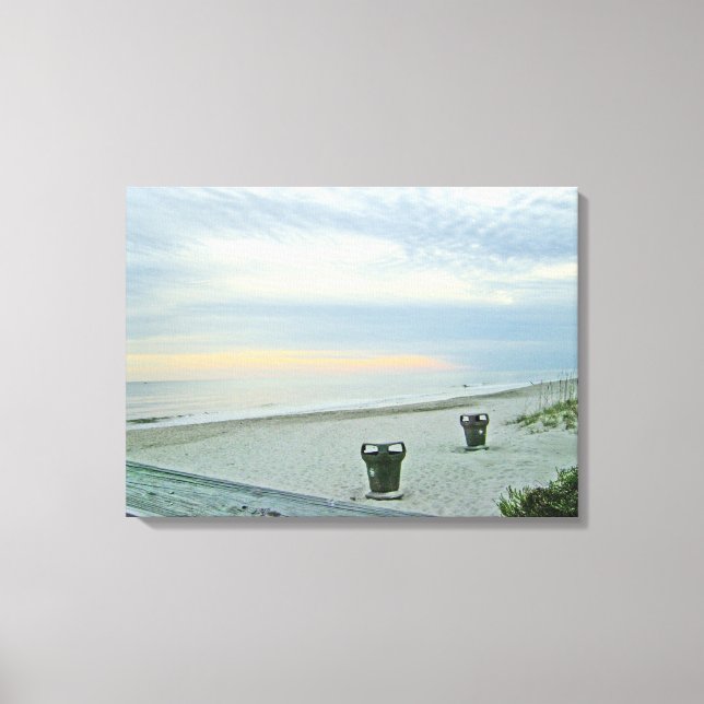 Lienzo Esperando la puesta del sol (Anverso)