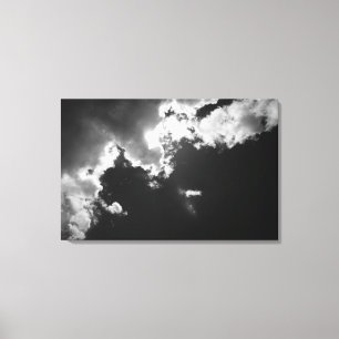 Lienzo Esperanza en el lado positivo de las nubes.