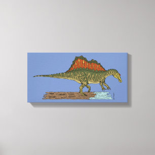 Lienzo Espinosaurio de Dinosaurio Cretácico