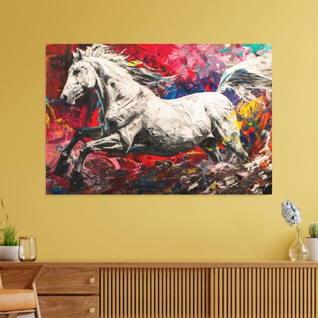 Lienzo Espíritu del caballo blanco (Insitu (Sala de estar))