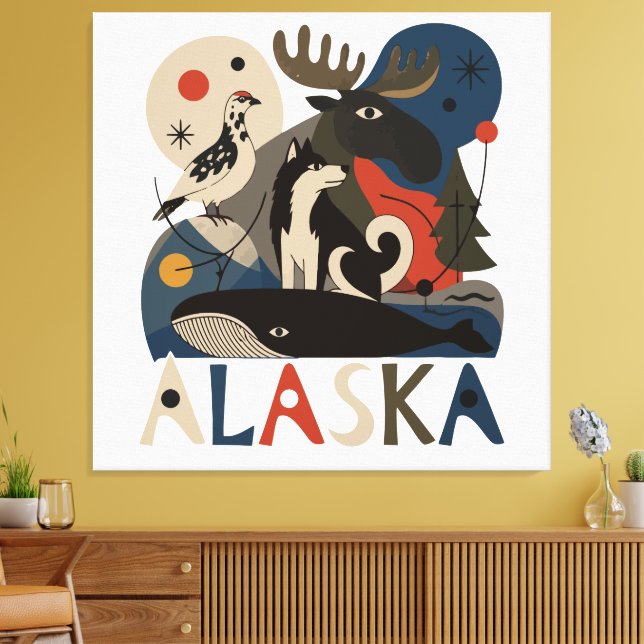 Lienzo Espíritu Salvaje de Alaska (Insitu (Sala de estar))