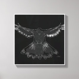 Lienzo Espíritu Santo Dove Diseño Comic Estilo No. 1 Negr