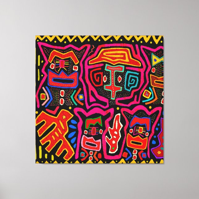 Lienzo Espíritus de demonios chamanes y sueños (Anverso)