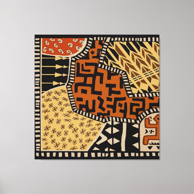 Lienzo Espíritus terrestres del chamán africano (Anverso)