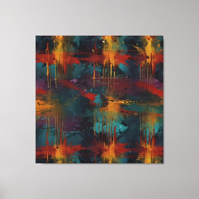 Lienzo Esplandor de emoción: Energías abstractas (Anverso)