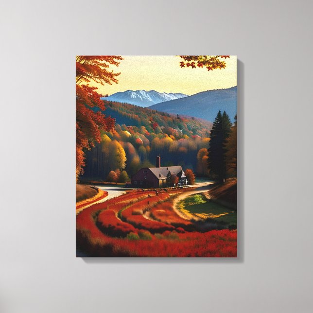 Lienzo Esplendor De Otoño Ver Paisaje 2 (Anverso)