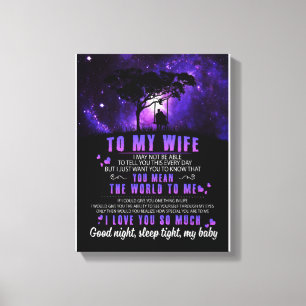 Lienzo Esposa Amante   A Mi Esposa Te Amo Tanto