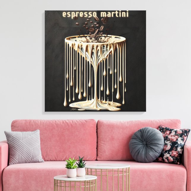 Lienzo Espresso Martini Cocktail Hora (Insitu (Sala de estar))