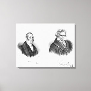Lienzo Esprit Auber y Ludwig van Beethoven