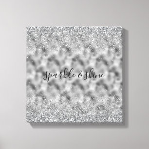 Lienzo Espuma gris plateado