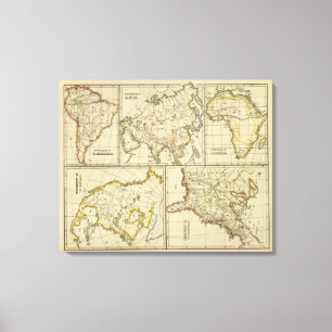 Lienzo Esquema Asia, S América, etc