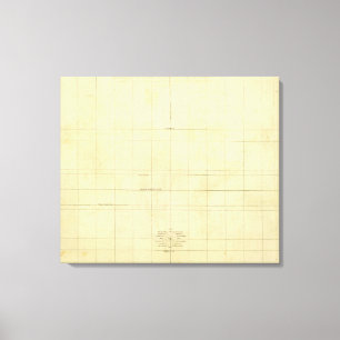 Lienzo Esquema del mapa mundial