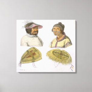 Lienzo Esquimales de Norteamérica (grabado del color)