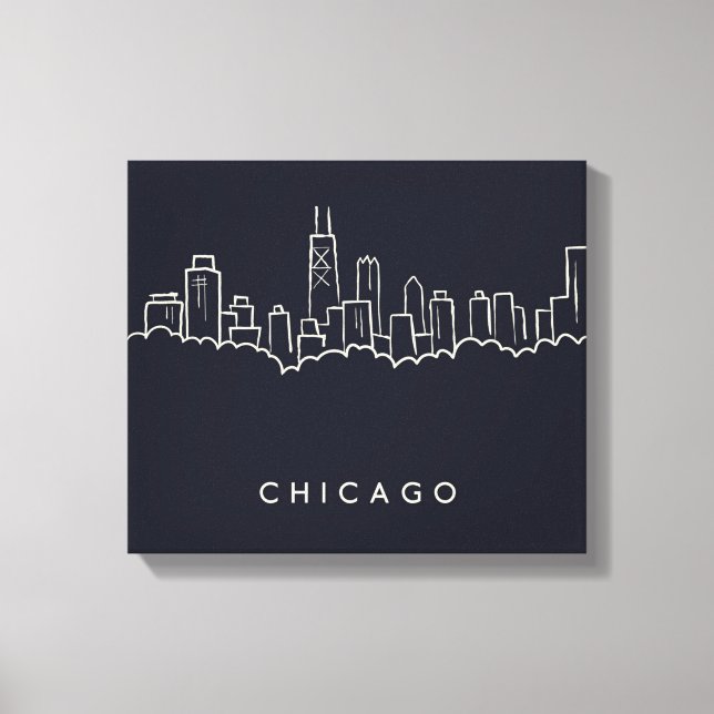Lienzo Esquina de Chicago (Anverso)