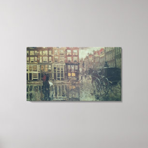 Lienzo Esquina del cuadrado de Leidsche, Amsterdam