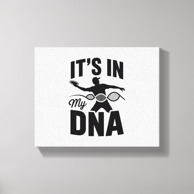 Lienzo Está en mi Dna Disk Golf (Anverso)