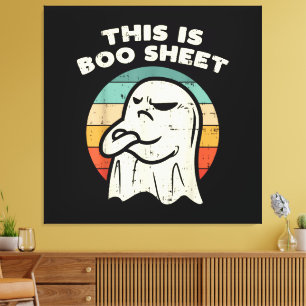Lienzo Esta Es Hoja Boo Fantasma