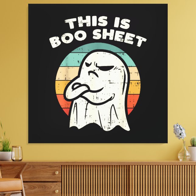 Lienzo Esta Es Hoja Boo Fantasma  (Insitu (Sala de estar))