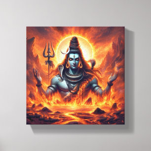 Lienzo Esta fascinante pintura de Shiva