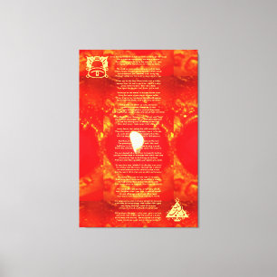 Lienzo Esta fue la noche antes de que los Navidades poema