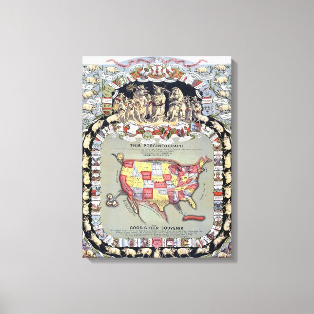 Lienzo ESTA PORCINEOGRAFÍA, c1876 (Anverso)