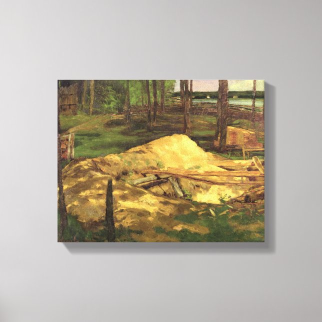 Lienzo Estaca de serrín, 1876 (Anverso)